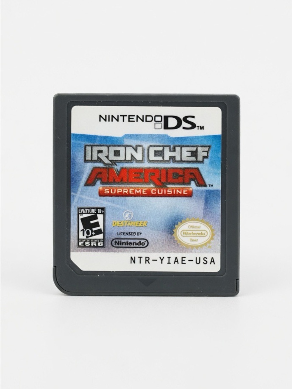 Nintendo DS Iron Chef America Game Card (Black, Blue, Red)